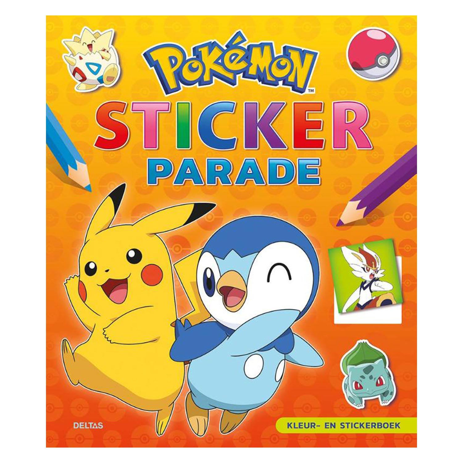 Pokemon Sticker Parade Kleur- en Stickerboek