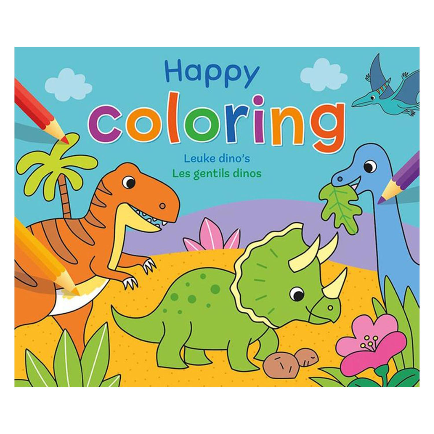 Happy Coloring - Dinosaures mignons