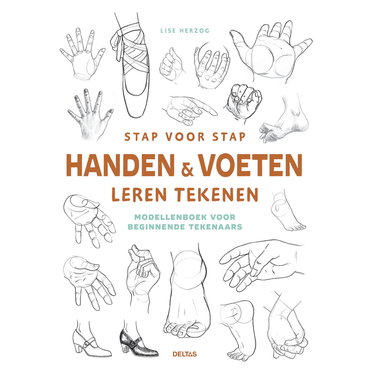 Stap voor Stap Handen en Voeten Leren Tekenen Hobbyboek