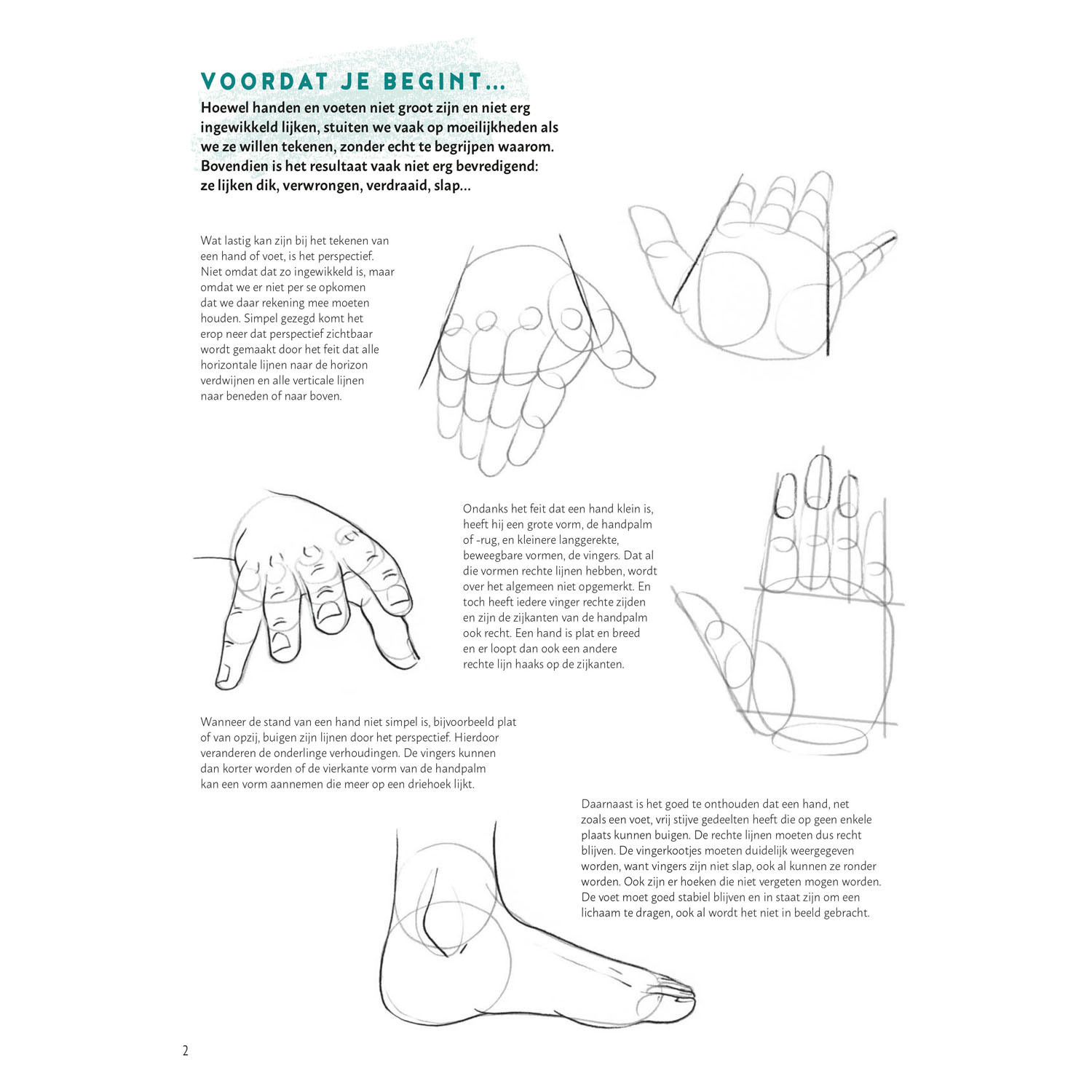 Lernen Sie Schritt für Schritt, Hände und Füße zu zeichnen. Hobbybuch