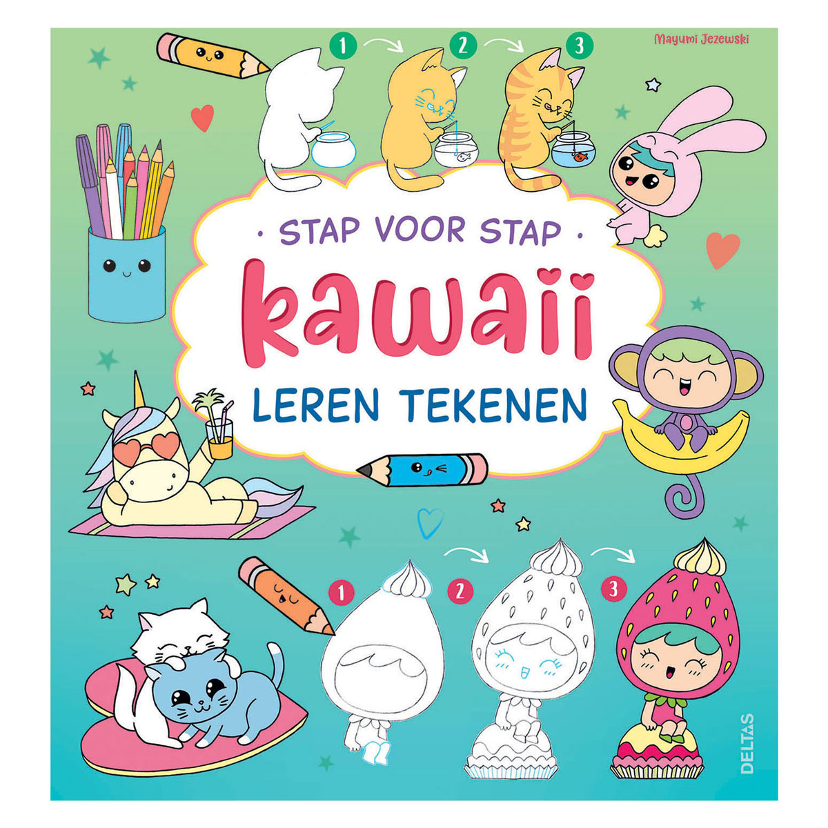 Schritt-für-Schritt-Kawaii-Hobbybuch zum Zeichnen lernen
