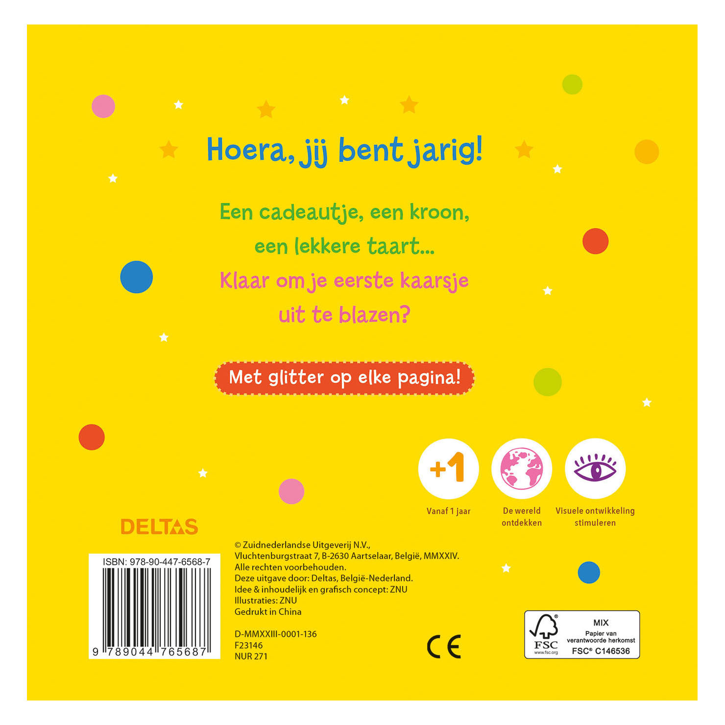 Hoera! 1 Jaar! Kartonboek