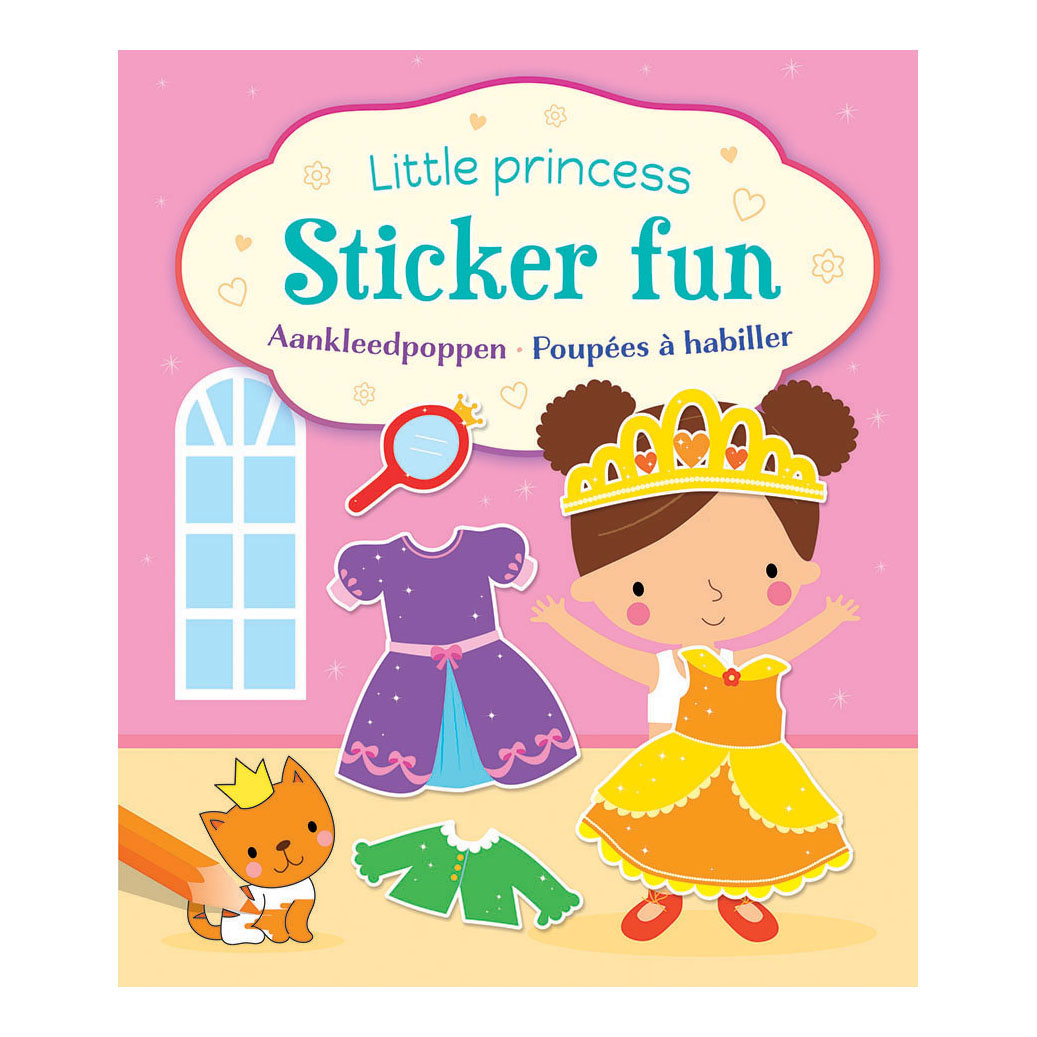 Autocollants Petite Princesse Fun - Livre d'autocollants pour poupées habillées