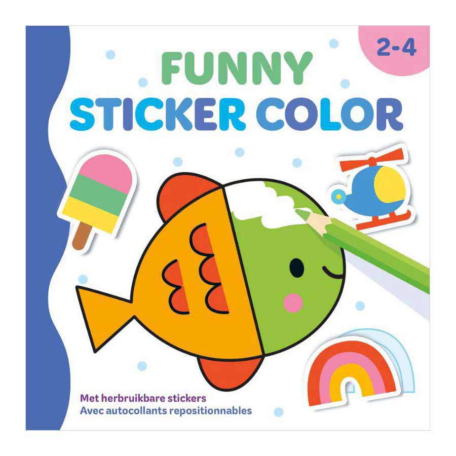 Autocollants amusants de couleur - 2-4 ans