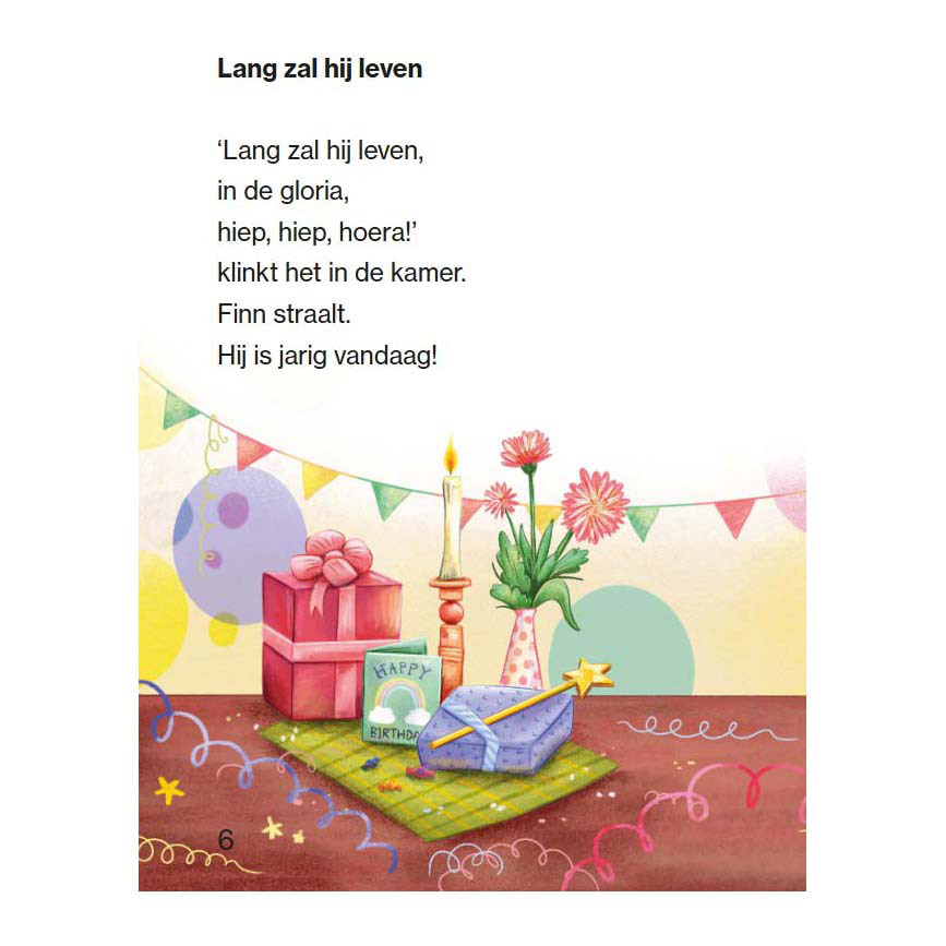 Leesboek Voor Beginnende Lezers - Hoera, ik ben Jarig
