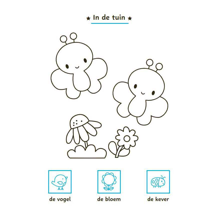 Mijn Eerste Woordjes Kleur- en Stickerboek - 3-5 Jaar