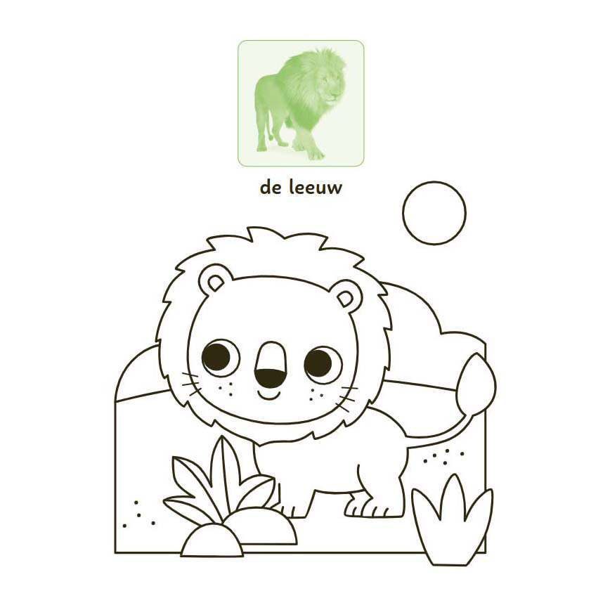 Lieve Dieren Kleur- en Stickerboek - 3-5 Jaar