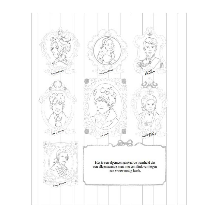 Pride & Prejudice Kleurboek Voor Volwassenen