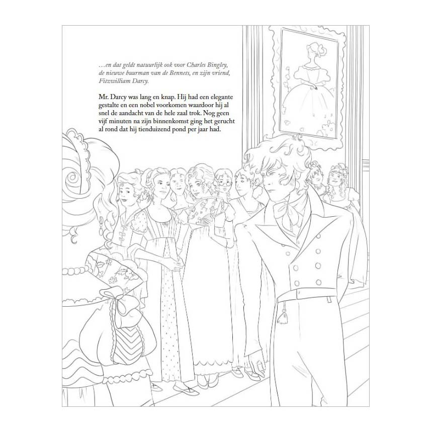 Pride & Prejudice Kleurboek Voor Volwassenen
