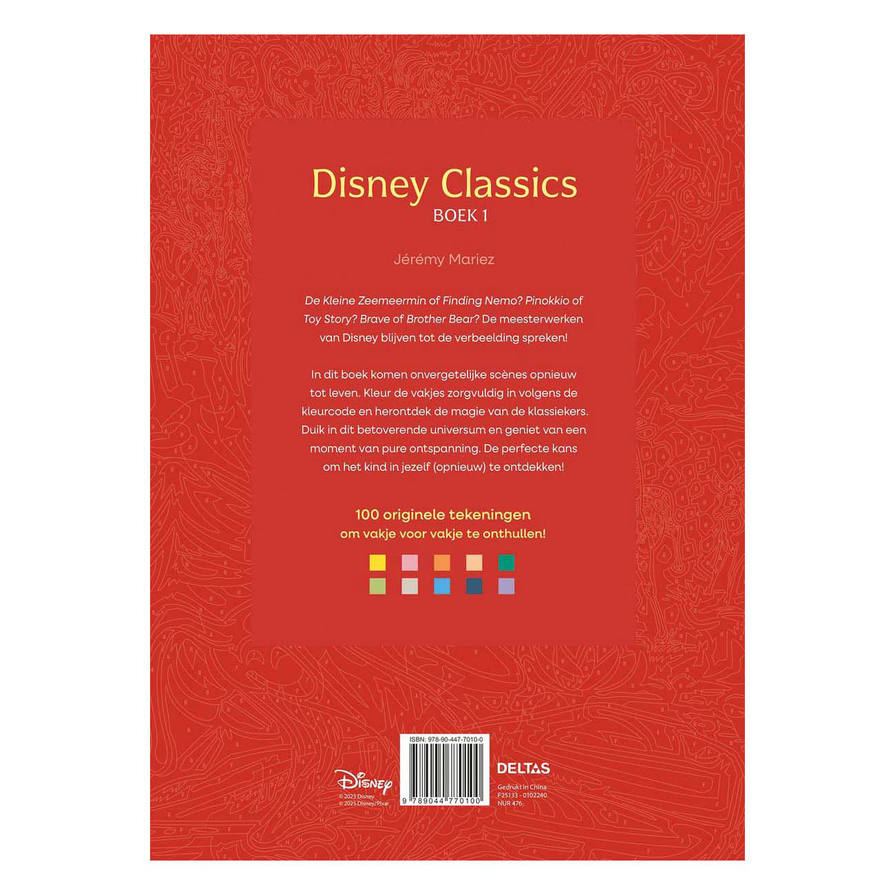 Disney Classics Boek 1 - Kleuren op Nummer Voor Volwassenen