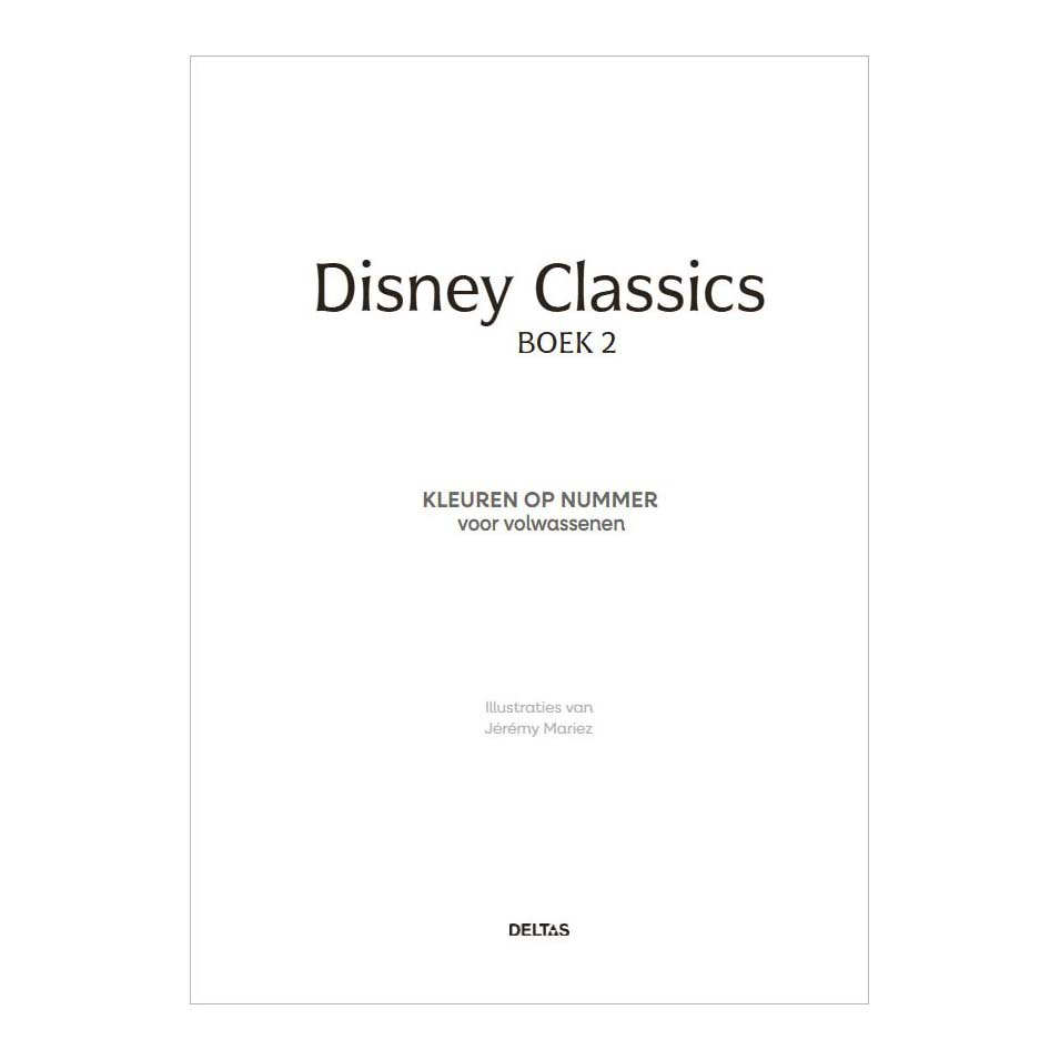 Disney Classics Boek 2 - Kleuren op Nummer Voor Volwassenen