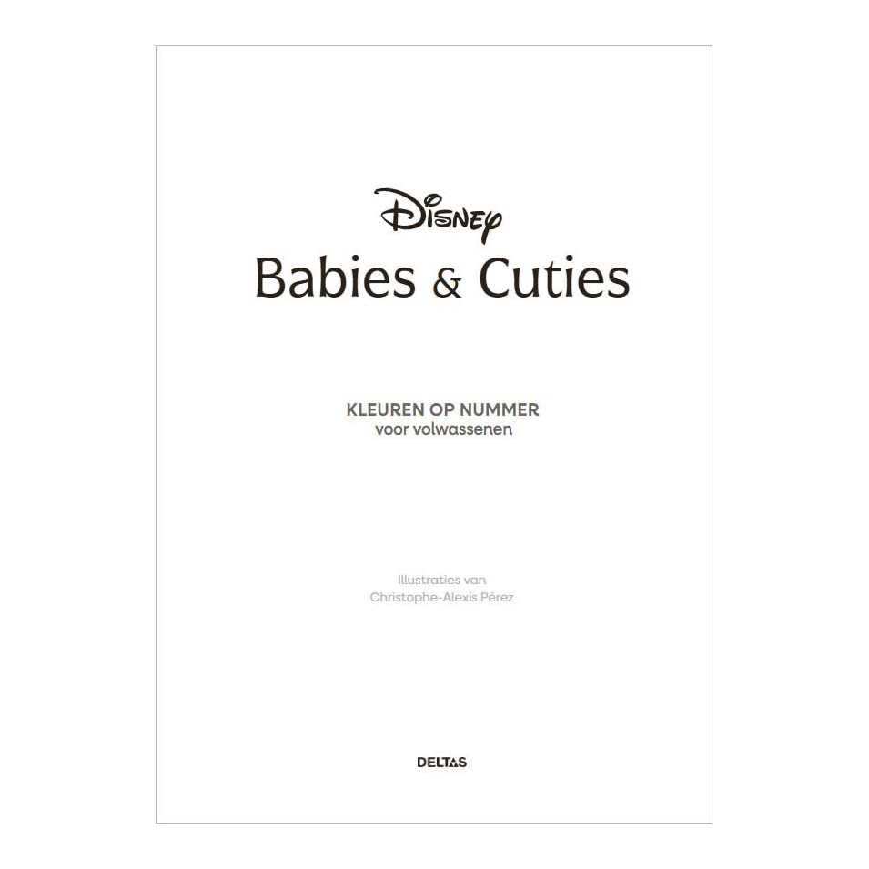Disney Babies & Cuties - Kleuren op Nummer Voor Volwassenen