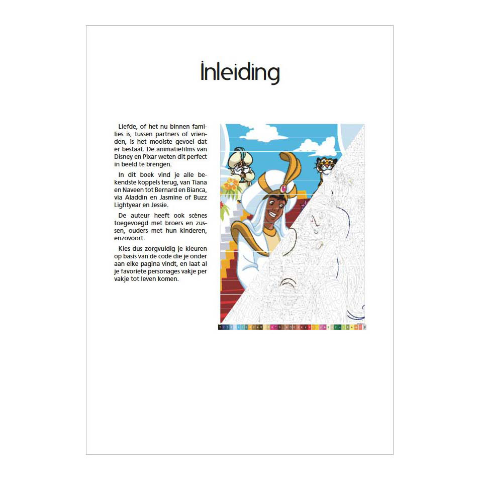 Disney Love Stories - Kleuren op Nummer Voor Volwassenen