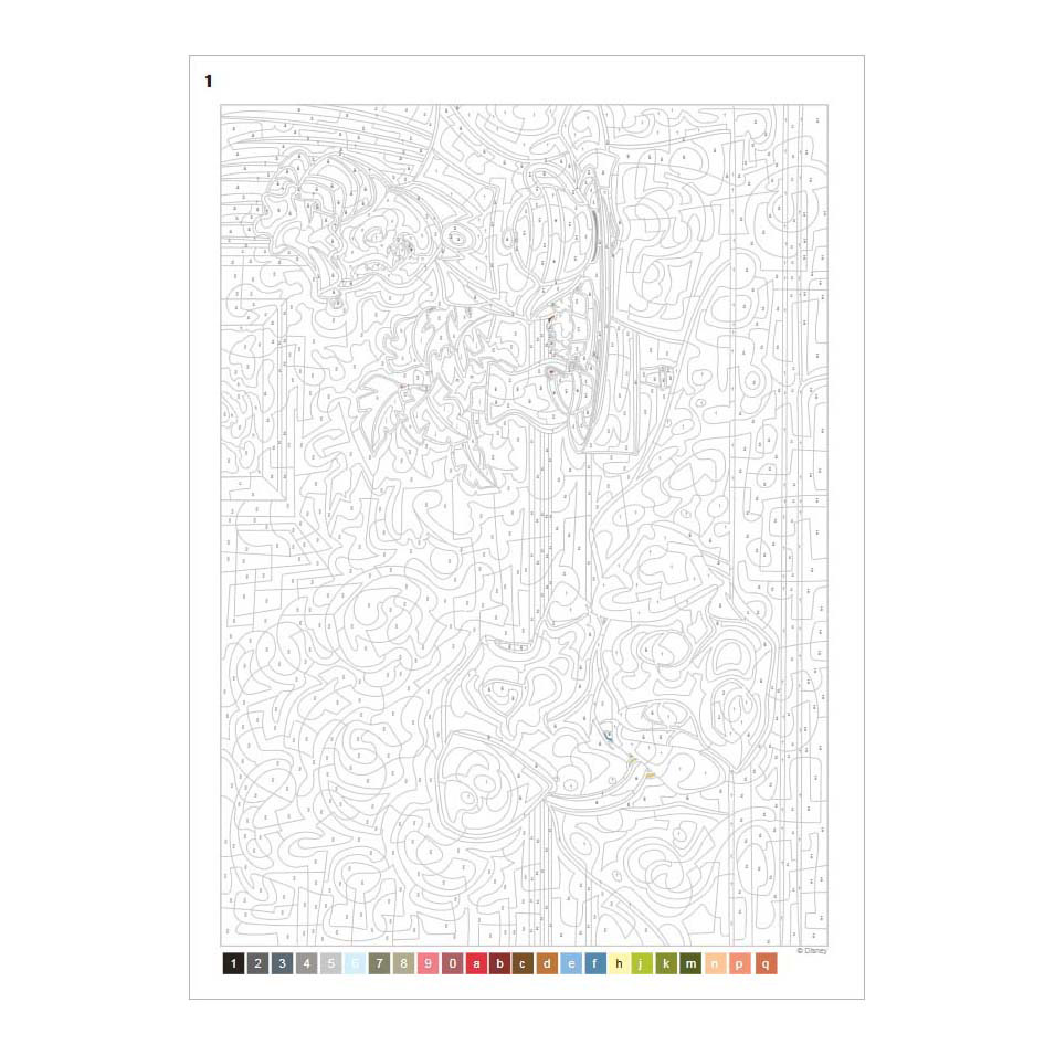 Disney Love Stories - Kleuren op Nummer Voor Volwassenen