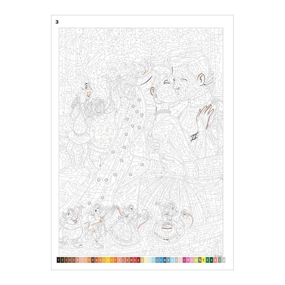 Disney Love Stories - Kleuren op Nummer Voor Volwassenen