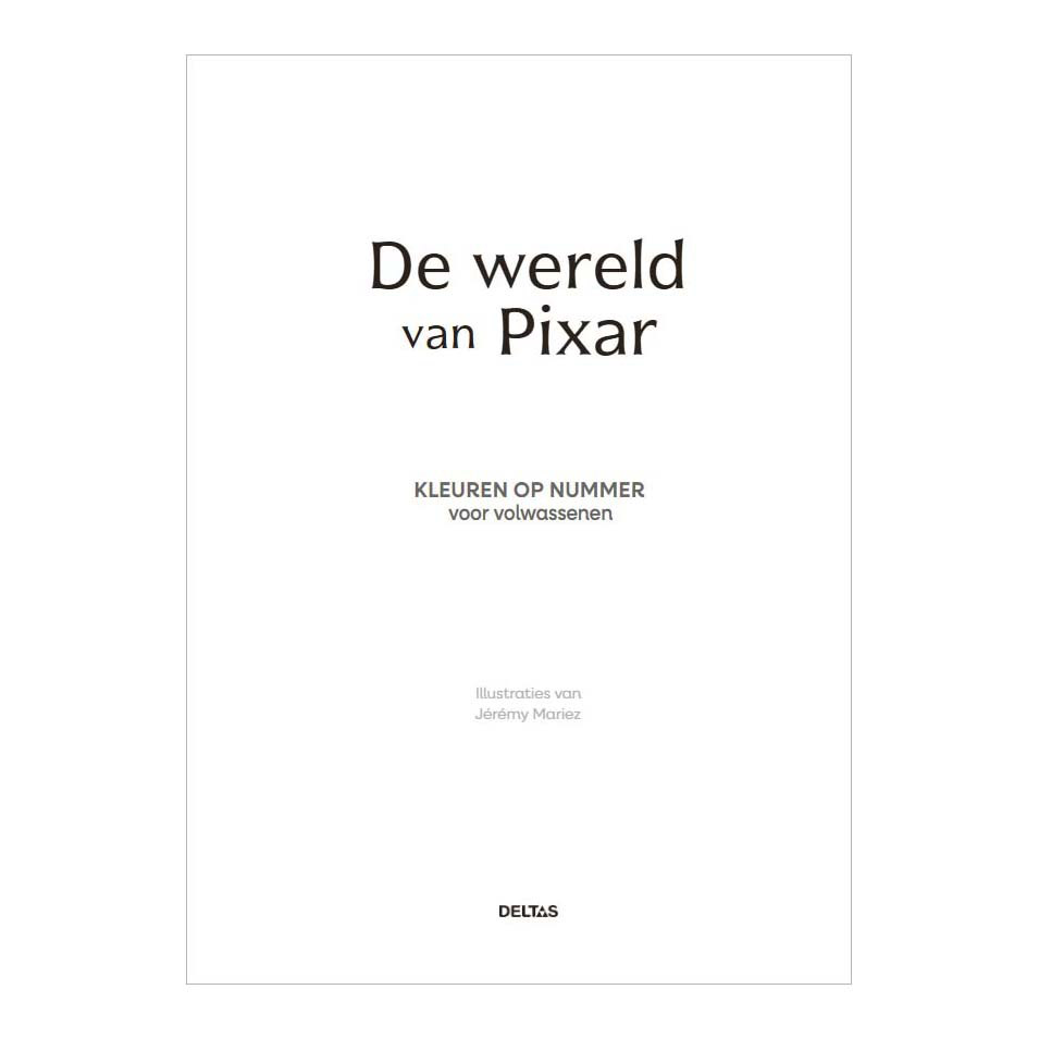 Disney Pixar - Kleuren op Nummer Voor Volwassenen