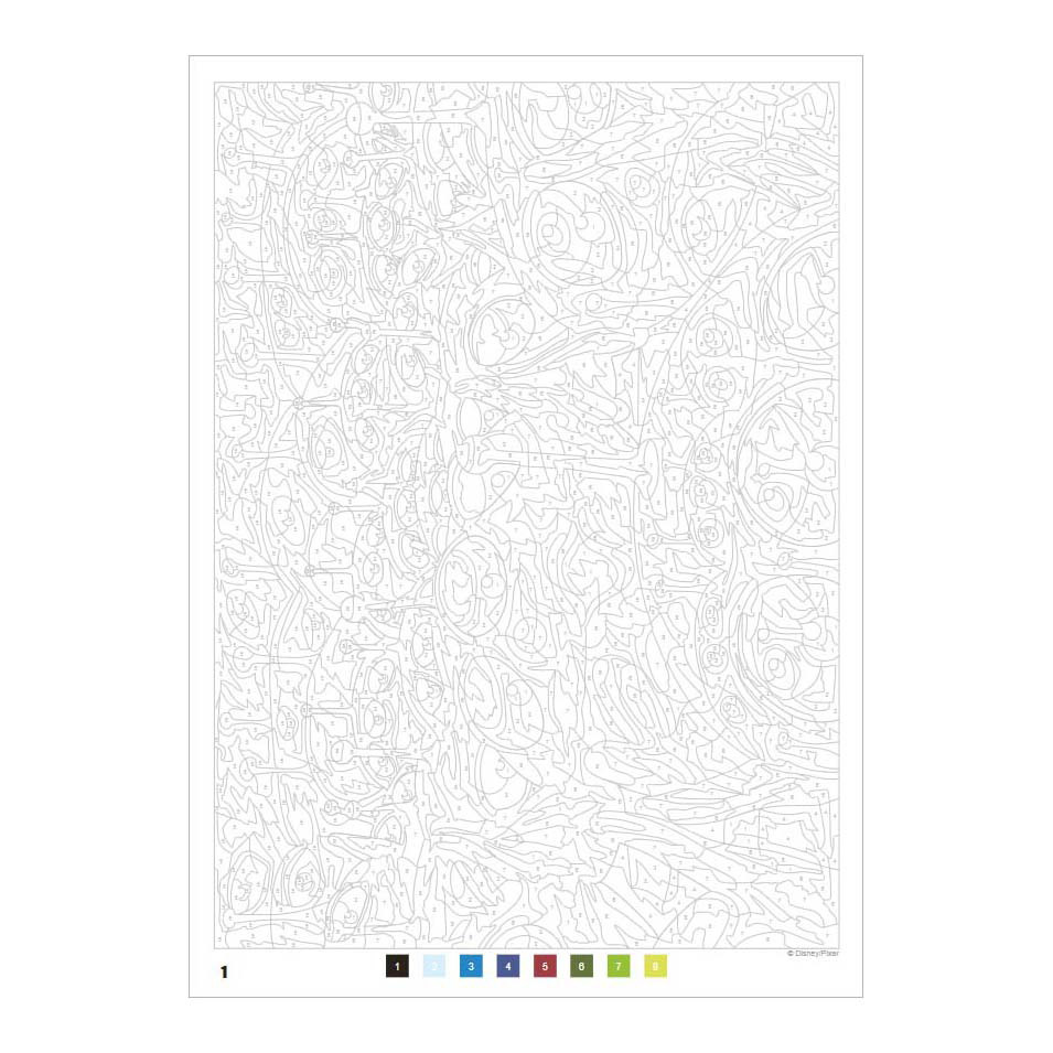 Disney Pixar - Kleuren op Nummer Voor Volwassenen