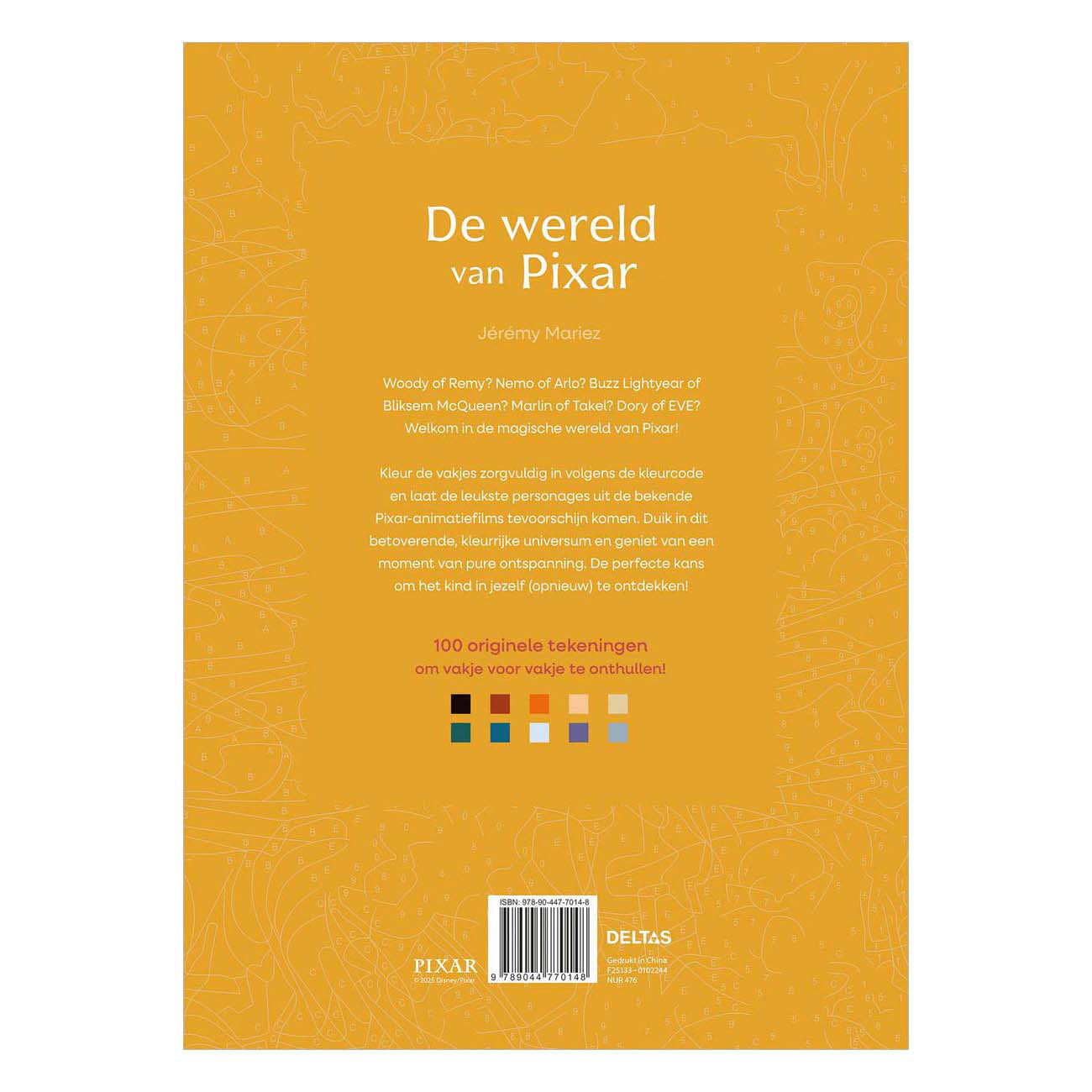 Disney Pixar - Kleuren op Nummer Voor Volwassenen