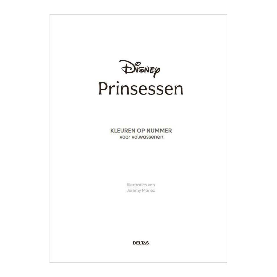 Disney Princess - Kleuren op Nummer Voor Volwassenen