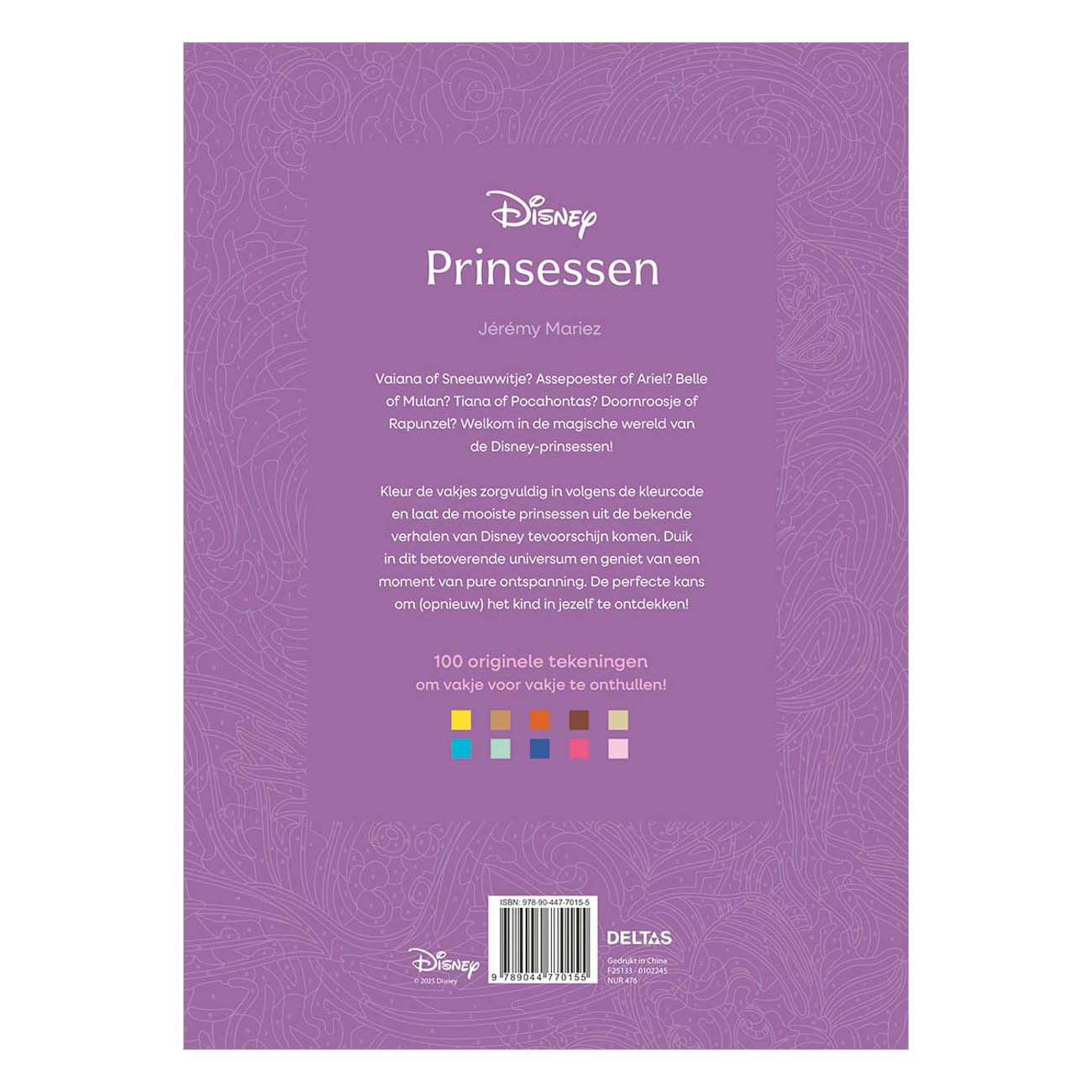 Disney Princess - Kleuren op Nummer Voor Volwassenen