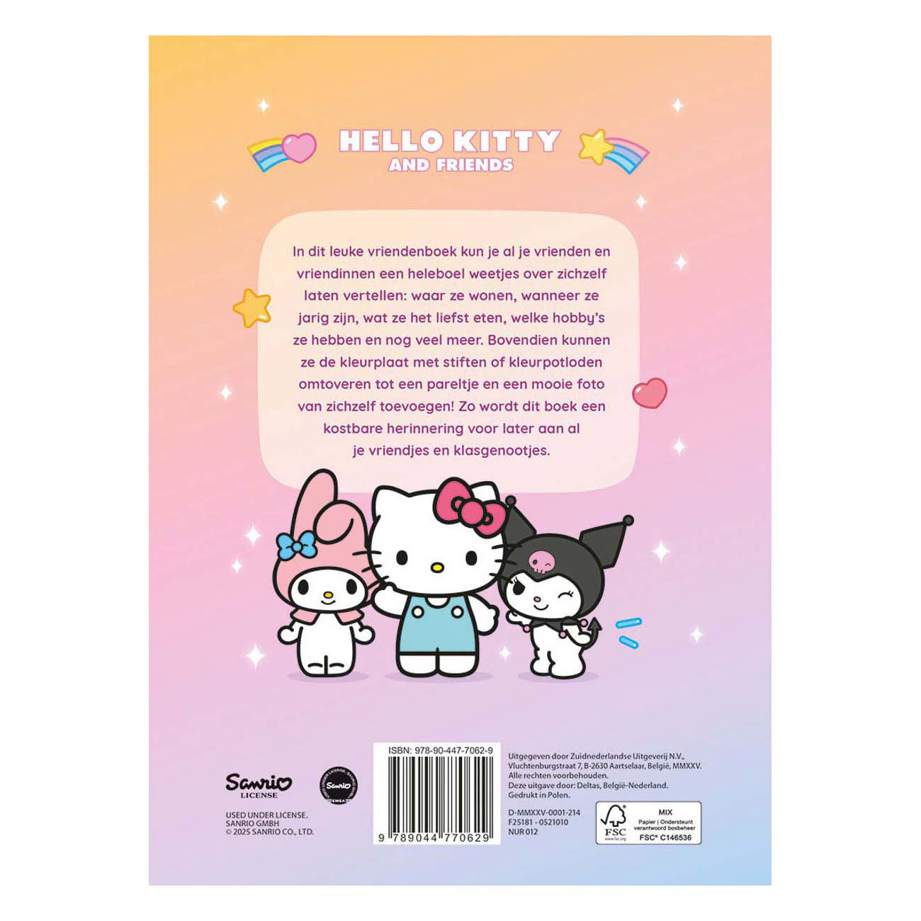 Vriendenboek Hello Kitty