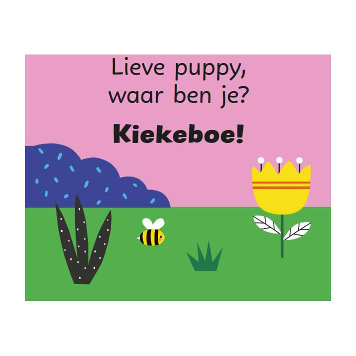Kiekeboe Lieve puppy - Kartonboekje met Flapjes