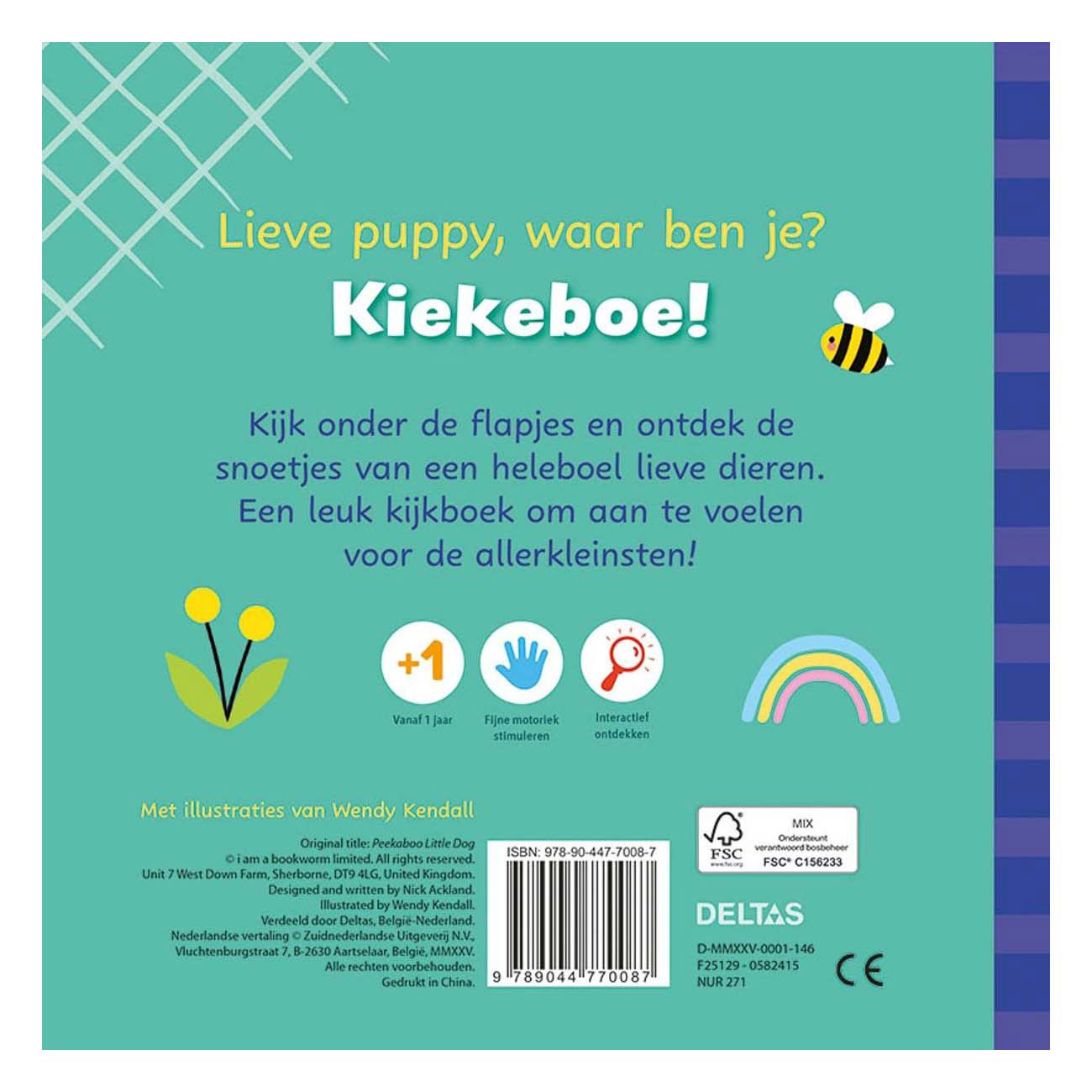 Kiekeboe Lieve puppy - Kartonboekje met Flapjes