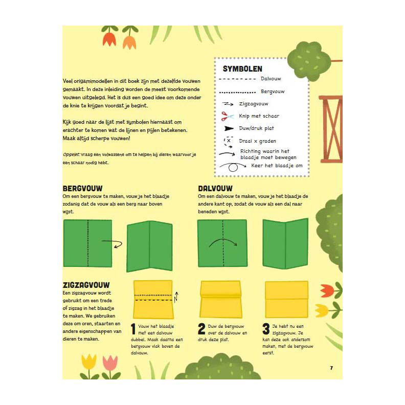 Dieren van de Boerderij - Origami