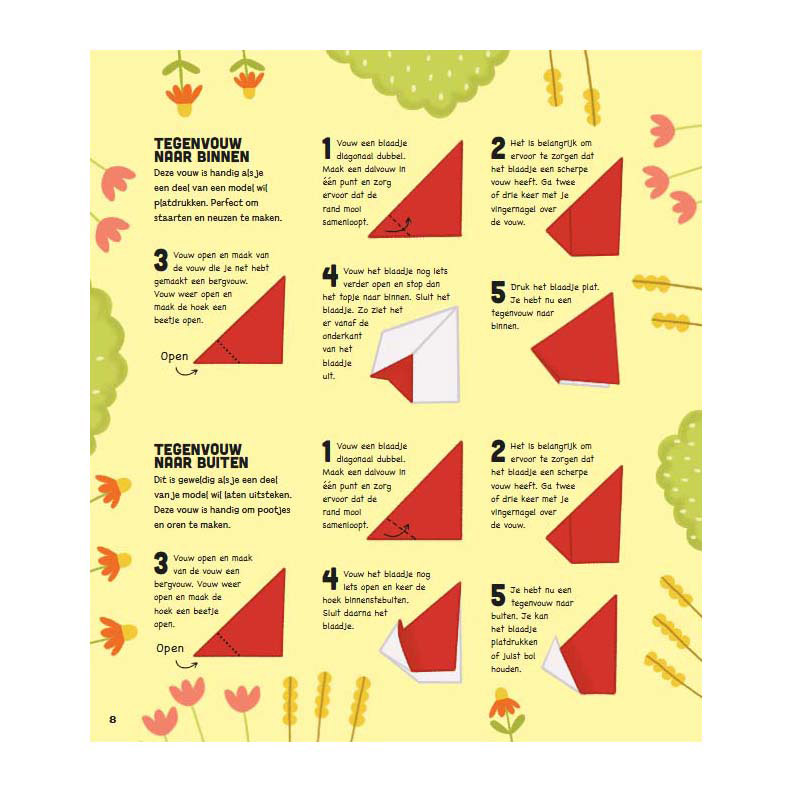 Dieren van de Boerderij - Origami