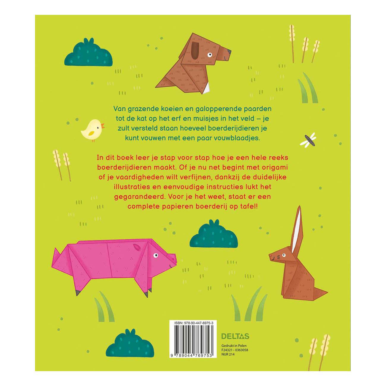 Dieren van de Boerderij - Origami