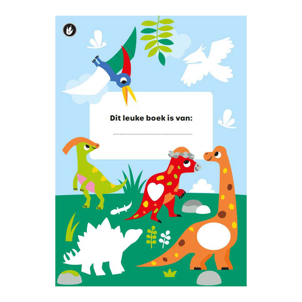 Kleur- en Stickerpret - Lieve Dino's