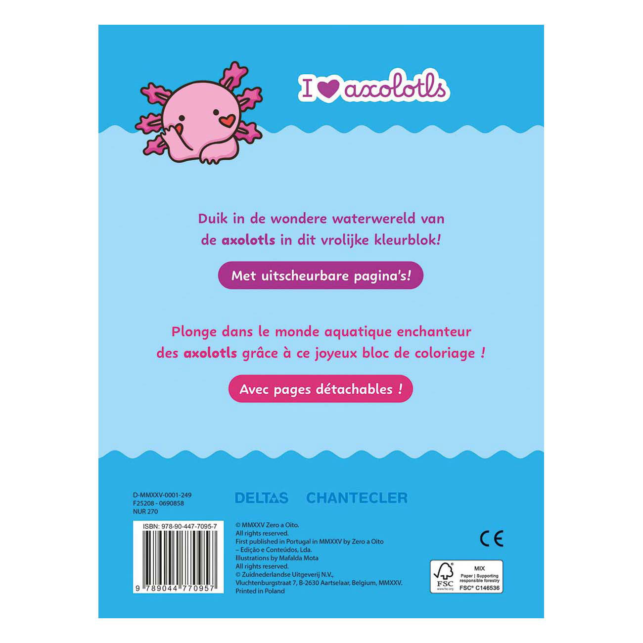 Axolotl Kleurblok