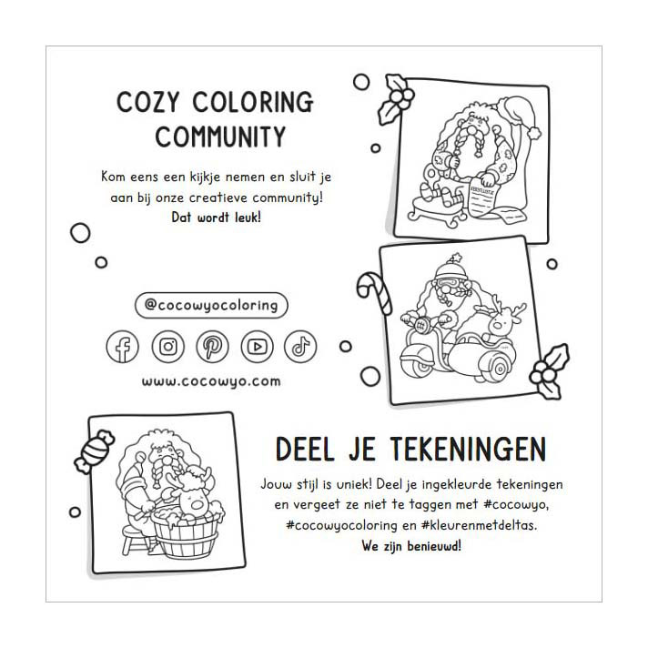Cozy Christmas Cute & Comfy Kleurboek Coco Wyo
