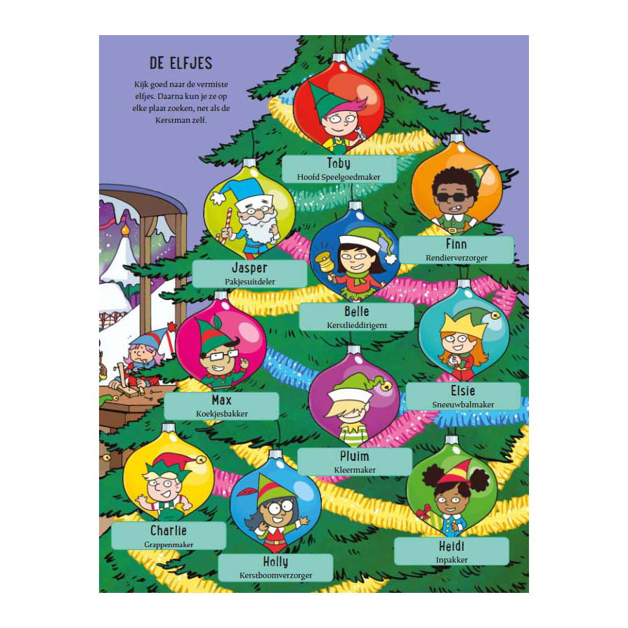 Waar zijn de Kerstelfjes? Kijk- en Zoekboek