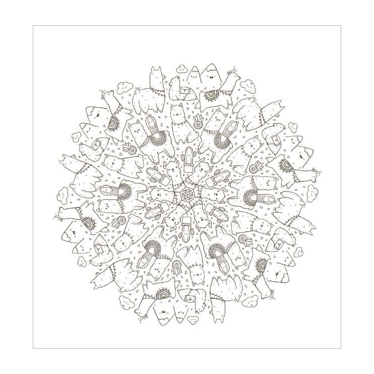 Kawaii Mandala Kleurpret