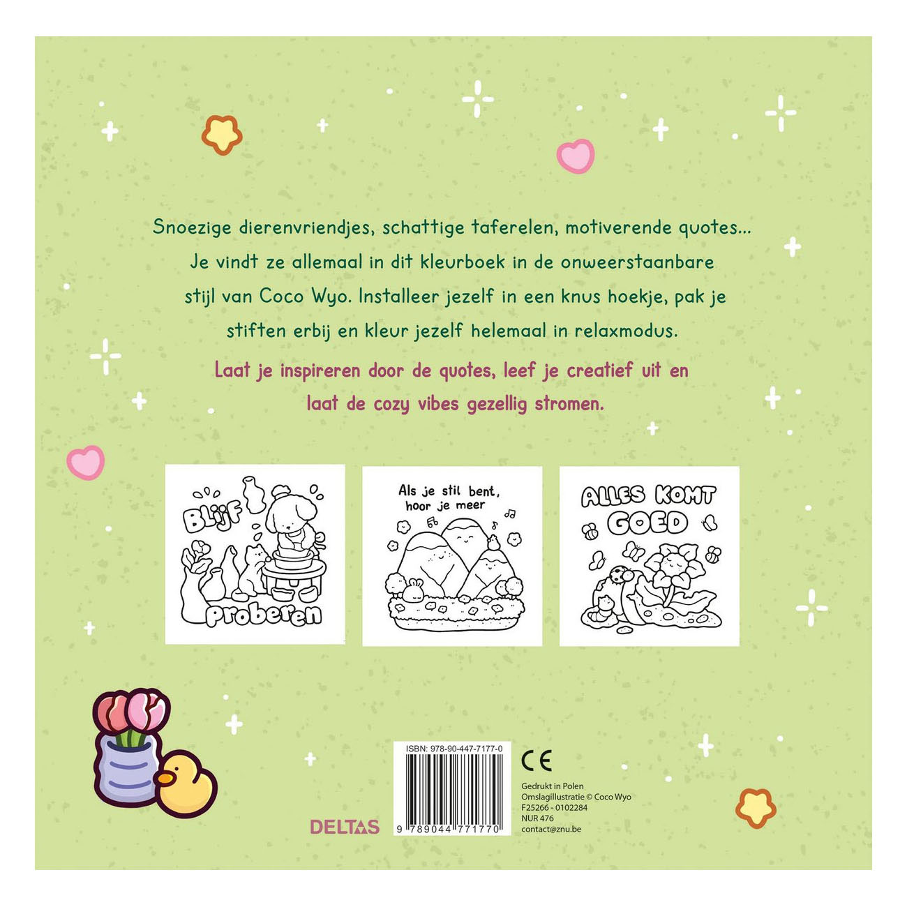 Cozy Vibes Cute & Comfy Kleurboek Coco Wyo