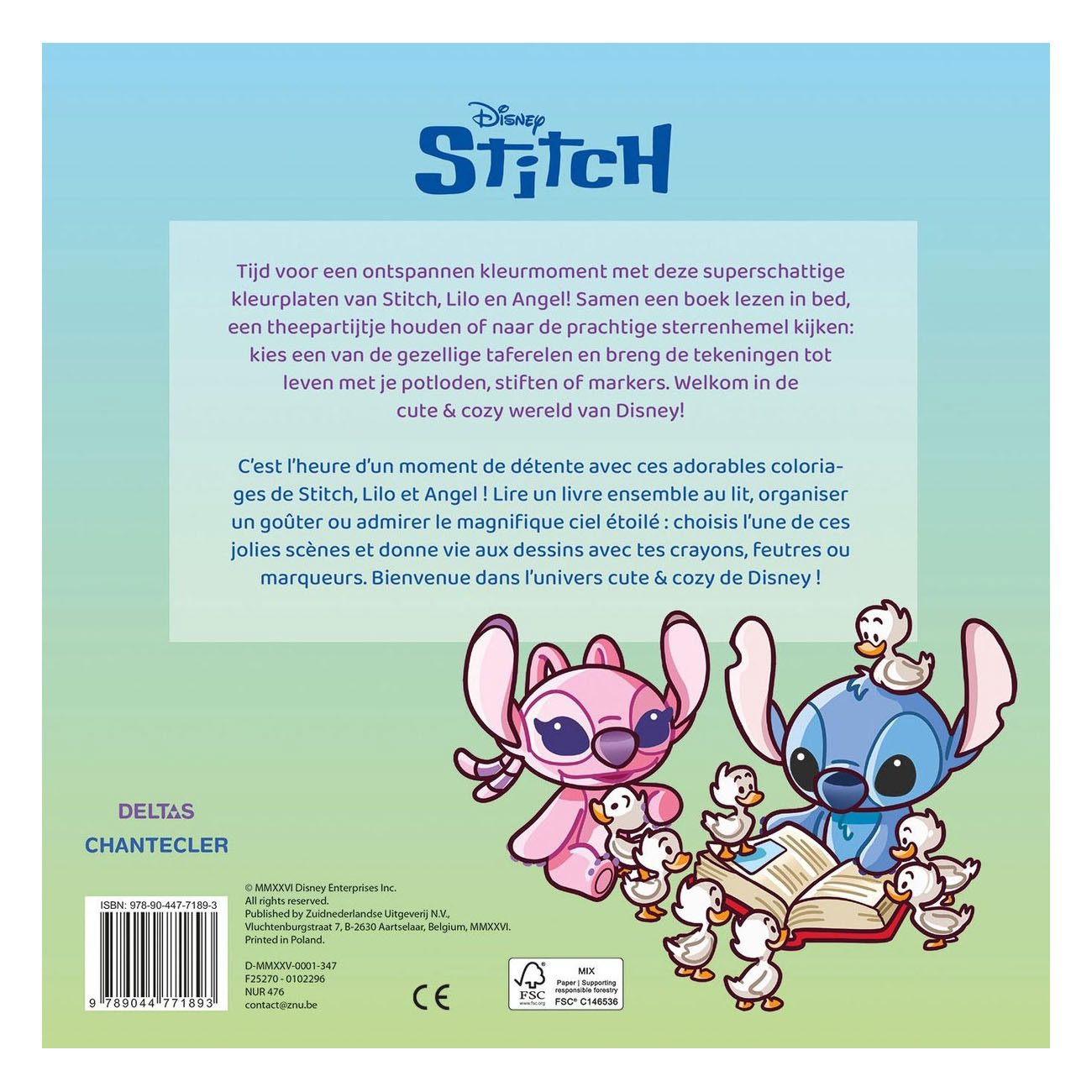 Disney Cute & Cozy color Kleurboek Stitch