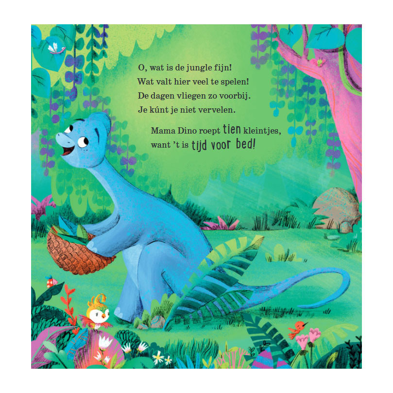 Tijd voor bed, kleine dino's! Kijk- en zoekboek