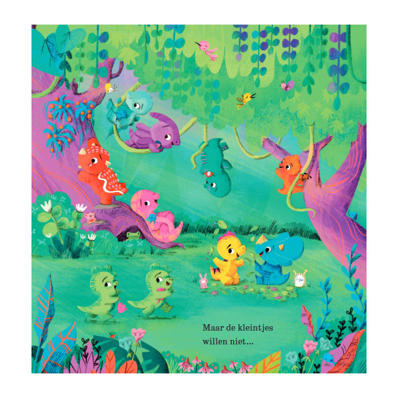 Tijd voor bed, kleine dino's! Kijk- en zoekboek