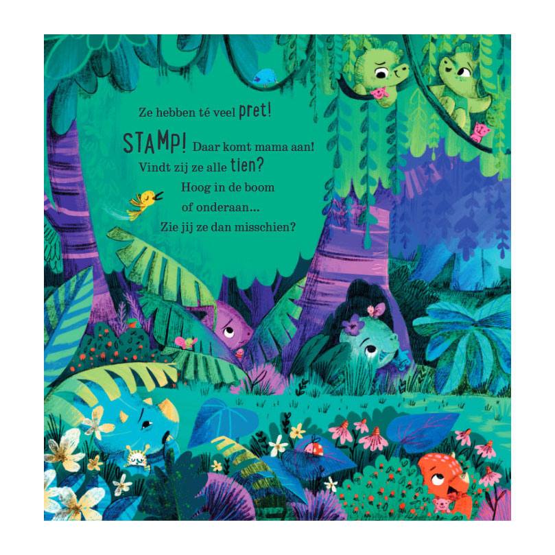 Tijd voor bed, kleine dino's! Kijk- en zoekboek