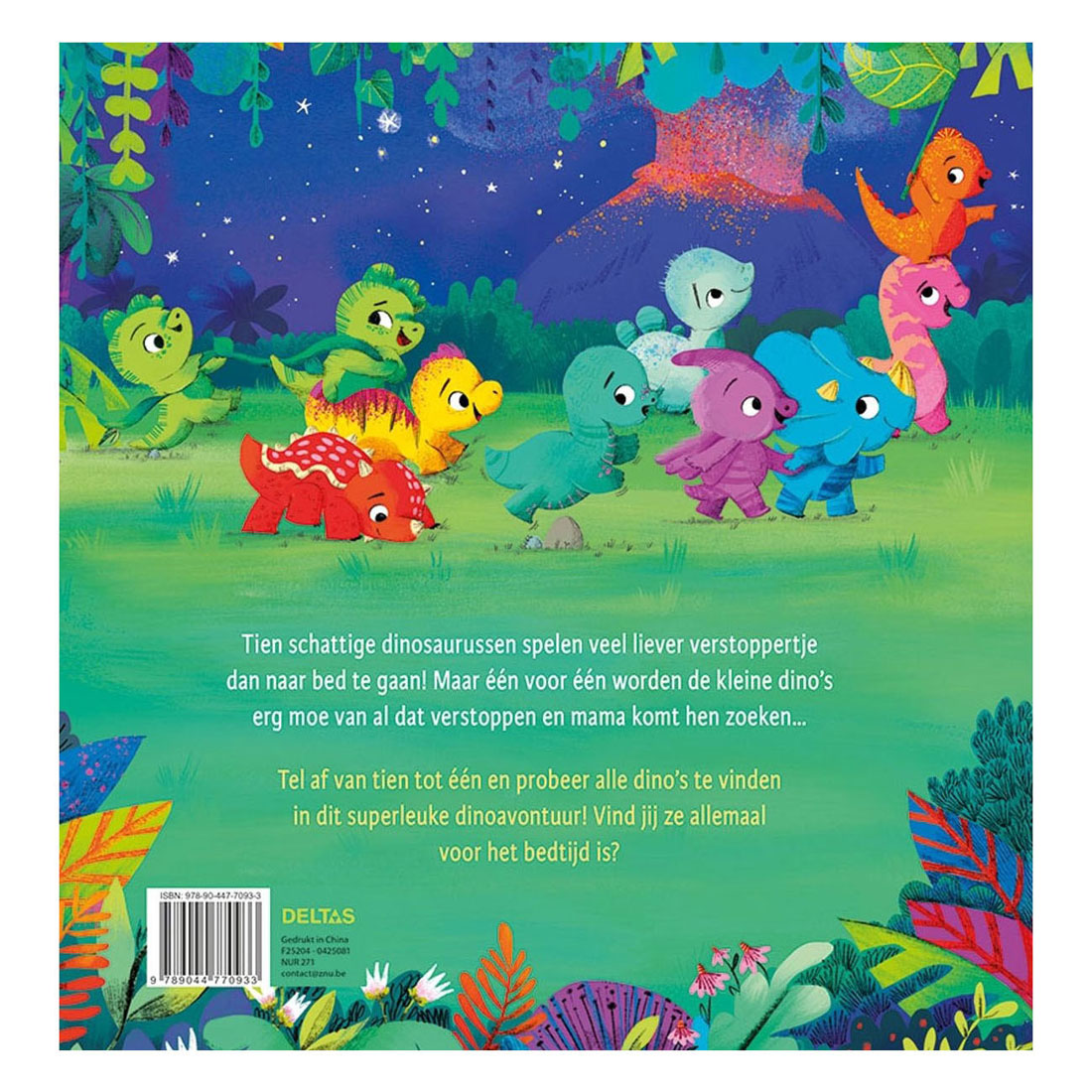 Tijd voor bed, kleine dino's! Kijk- en zoekboek