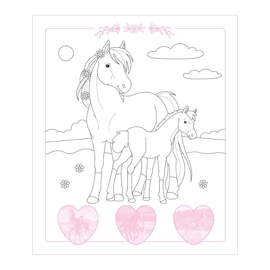 Dream Horses Sticker Parade - Kleurboek