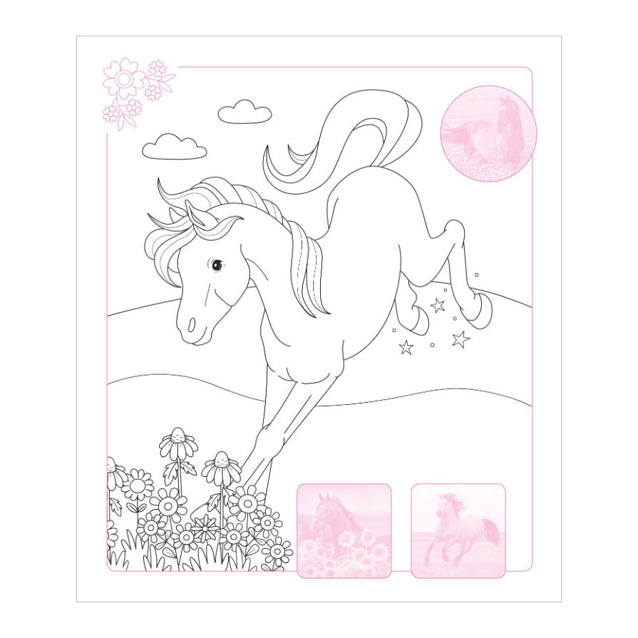 Dream Horses Sticker Parade - Kleurboek