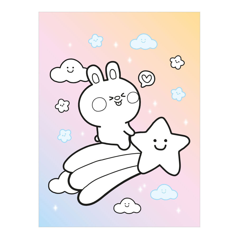 Kawaii Mal- und Sticker-Spaß-Malbuch