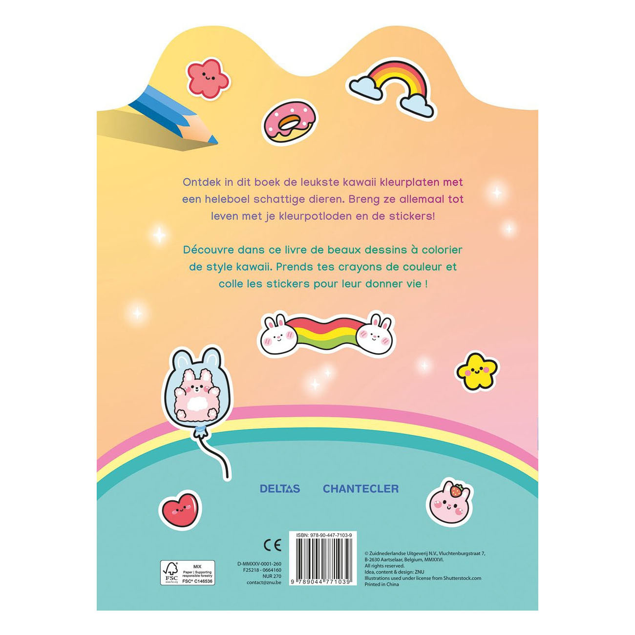 Kawaii Mal- und Sticker-Spaß-Malbuch
