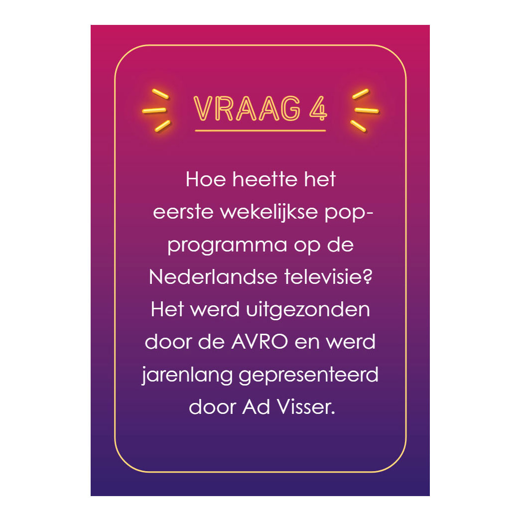 Hoera 60 jaar! Quiz