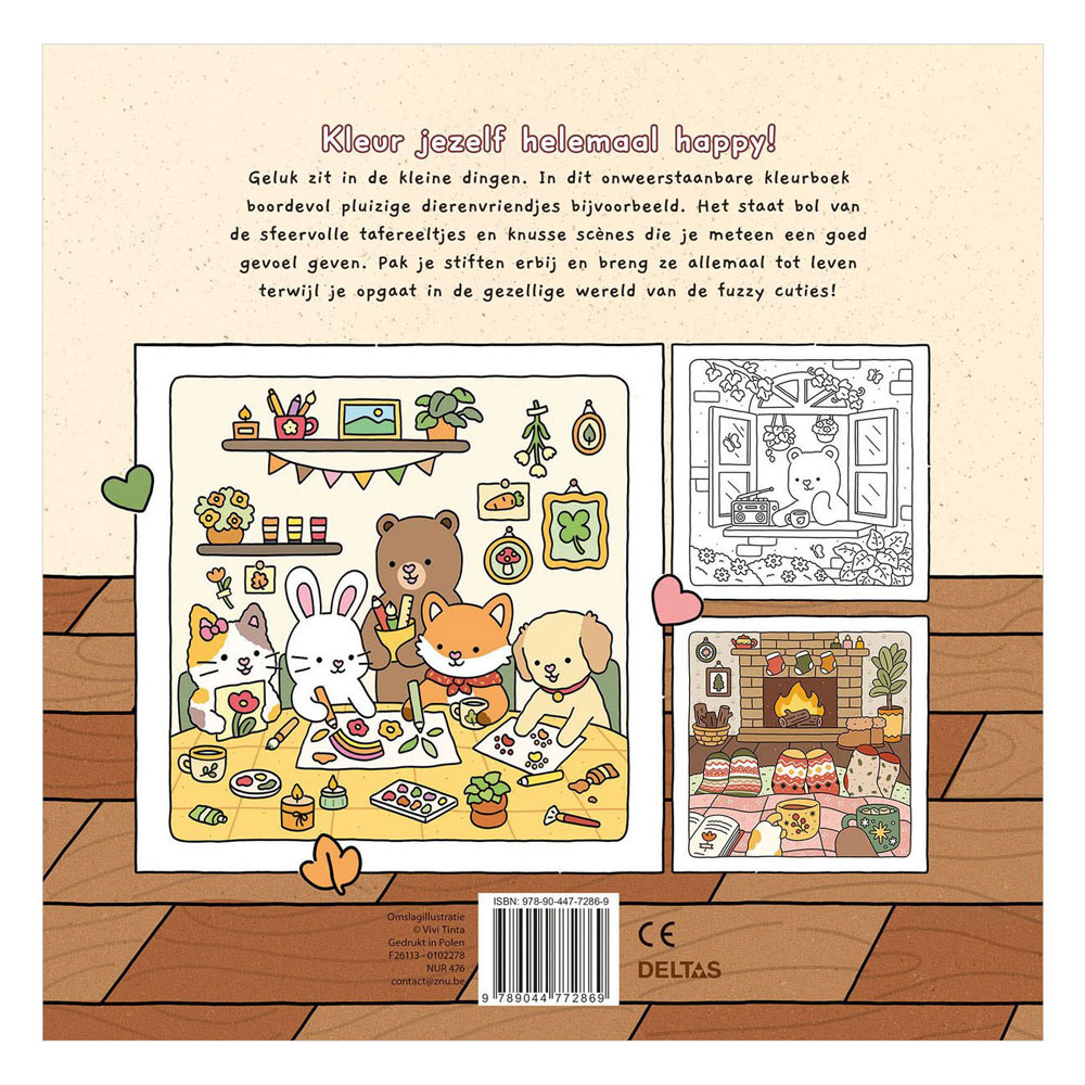 Fuzzy Cuties Cute & Comfy kleurboek Vivi Tinta