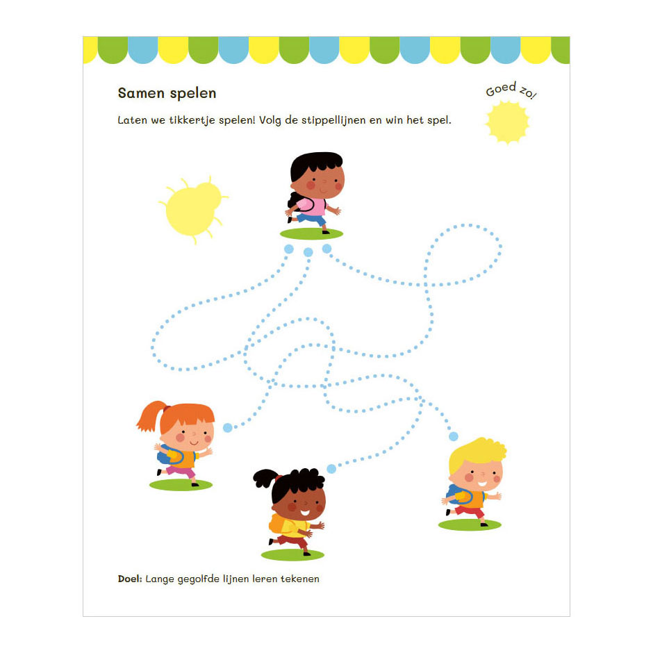 Vakantie Oefenboek met Stickers naar Groep 2