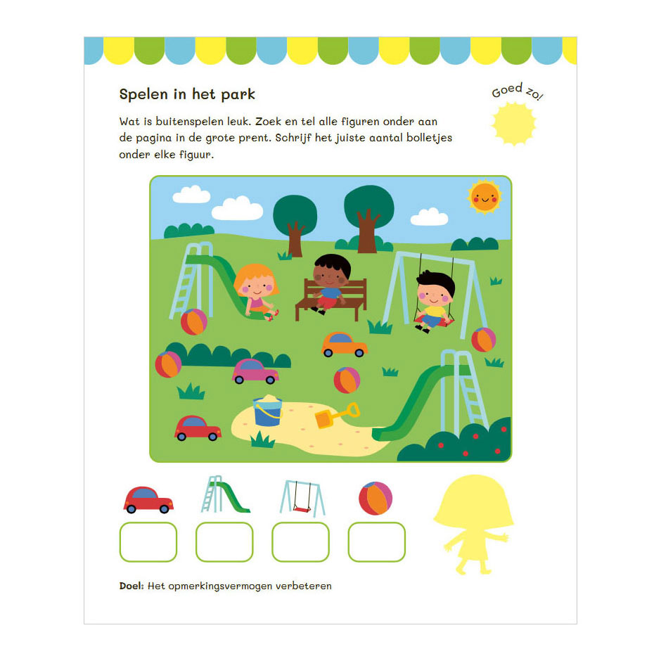 Vakantie Oefenboek met Stickers naar Groep 2