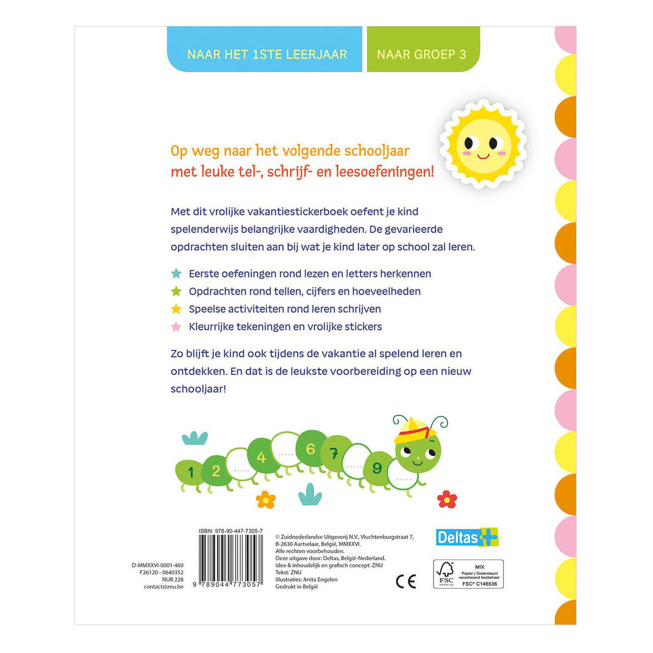 Vakantie Oefenboek met Stickers naar Groep 3